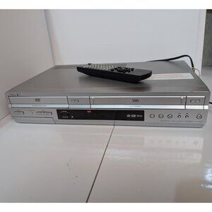 Sony SLV-D350P DVD VCR VHS Combo Player w/Remote, AV, & New Tape; All Works!